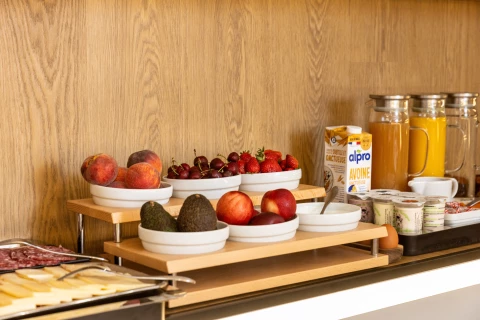 Healthy and indulgent breakfast buffet at OVYO Hotel Toulouse breakfast buffet OVYO Hotel Toulouse centre